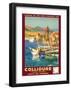 Collioure, France - Eastern Pyrenees - Railways Paris-Orleans-Midi-E^ Paul Champseix-Framed Giclee Print