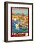 Collioure, France - Eastern Pyrenees - Railways Paris-Orleans-Midi-E^ Paul Champseix-Framed Giclee Print