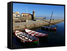 Collioure, Languedoc Roussillon, Cote Vermeille, France, Mediterranean, Europe-Mark Mawson-Framed Stretched Canvas