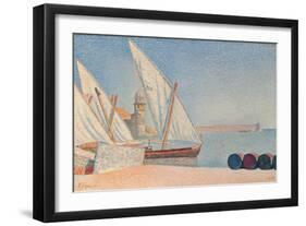 Collioure, Les Balancelles, 1887-Paul Signac-Framed Giclee Print