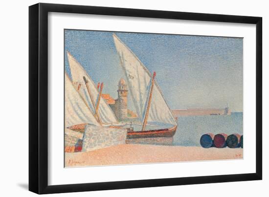 Collioure, Les Balancelles, 1887-Paul Signac-Framed Giclee Print