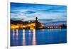 Collioure's Bay and a Lighthouse Converted to Notre-Dame-Des-Anges Church, Collioure, France-Nadia Isakova-Framed Photographic Print