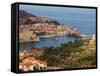 Collioure, Vermillion Coast Area, Pyrennes-Orientales Department, Languedoc-Roussillon, France-Walter Bibikow-Framed Stretched Canvas