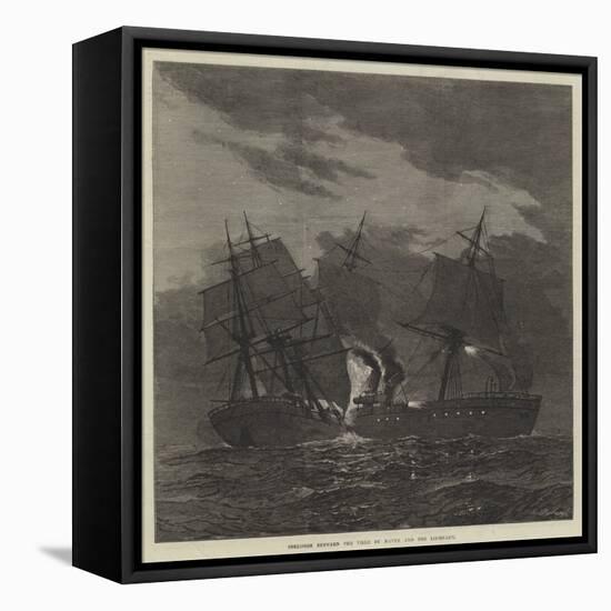 Collision Between the Ville Du Havre and the Lochearn-null-Framed Stretched Canvas