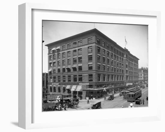 Colman Building, Seattle, 1916-Ashael Curtis-Framed Giclee Print