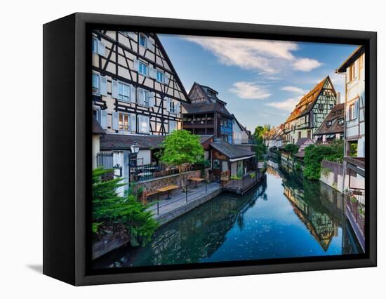 Colmar at sunrise-Marco Carmassi-Framed Stretched Canvas