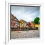 Colmar, Petit Venice, Bridge, Bike and Traditional Houses. Alsace, France.-stevanzz-Framed Photographic Print