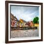 Colmar, Petit Venice, Bridge, Bike and Traditional Houses. Alsace, France.-stevanzz-Framed Photographic Print