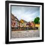 Colmar, Petit Venice, Bridge, Bike and Traditional Houses. Alsace, France.-stevanzz-Framed Photographic Print