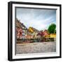 Colmar, Petit Venice, Bridge, Bike and Traditional Houses. Alsace, France.-stevanzz-Framed Photographic Print