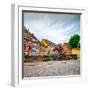 Colmar, Petit Venice, Bridge, Bike and Traditional Houses. Alsace, France.-stevanzz-Framed Photographic Print