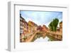 Colmar, Petit Venice, Water Canal and Traditional Houses. Alsace, France.-stevanzz-Framed Photographic Print