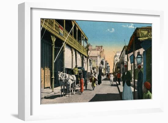 Colmar Street, Suez, Egypt, 20th Century-null-Framed Giclee Print