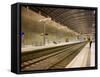 Cologne/Bonn Airport Train Station, Germany, Europe-White Gary-Framed Stretched Canvas