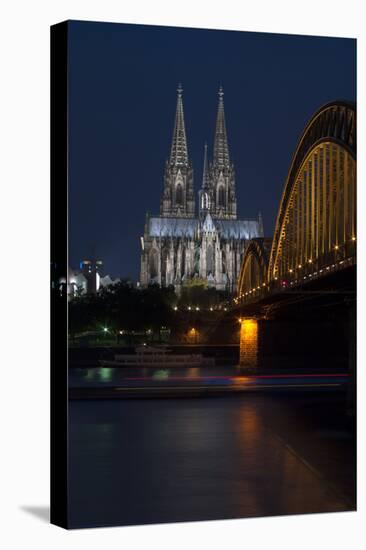 Cologne Cathedral 1-Charles Bowman-Stretched Canvas