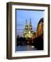 Cologne Cathedral, and Hohenzollern Bridge at Night, North Rhine Westphalia-Yadid Levy-Framed Photographic Print