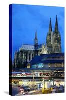 Cologne Cathedral and Railway Station-Guido Cozzi-Stretched Canvas