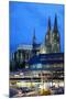 Cologne Cathedral and Railway Station-Guido Cozzi-Mounted Premium Photographic Print