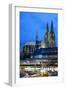Cologne Cathedral and Railway Station-Guido Cozzi-Framed Photographic Print