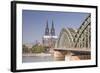 Cologne Cathedral (Dom) across the River Rhine, Cologne, North Rhine-Westphalia, Germany, Europe-Julian Elliott-Framed Photographic Print