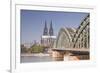 Cologne Cathedral (Dom) across the River Rhine, Cologne, North Rhine-Westphalia, Germany, Europe-Julian Elliott-Framed Photographic Print