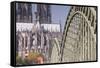 Cologne Cathedral (Dom) and Bridge across the River Rhine-Julian Elliott-Framed Stretched Canvas