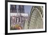 Cologne Cathedral (Dom) and Bridge across the River Rhine-Julian Elliott-Framed Photographic Print