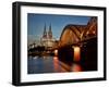 Cologne Cathedral, Dusk, Illuminated-Marc Gilsdorf-Framed Photographic Print