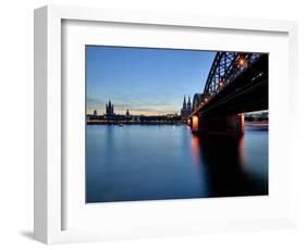 Cologne Cathedral, Dusk, Sundown, Great Saint Martin Church-Marc Gilsdorf-Framed Photographic Print