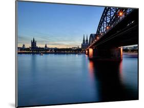 Cologne Cathedral, Dusk, Sundown, Great Saint Martin Church-Marc Gilsdorf-Mounted Photographic Print