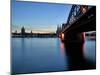 Cologne Cathedral, Dusk, Sundown, Great Saint Martin Church-Marc Gilsdorf-Mounted Photographic Print