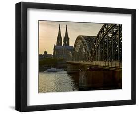 Cologne Cathedral, Dusk, Sundown-Marc Gilsdorf-Framed Photographic Print