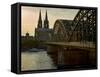 Cologne Cathedral, Dusk, Sundown-Marc Gilsdorf-Framed Stretched Canvas