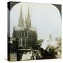 Cologne Cathedral from a Railway Bridge, Cologne, Germany-EW Kelley-Stretched Canvas