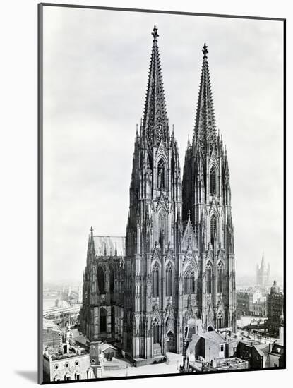 Cologne Cathedral from Northwest-null-Mounted Giclee Print