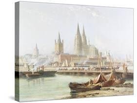 Cologne Cathedral on the Rhine-Vincent H. Gormer-Stretched Canvas