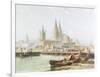 Cologne Cathedral on the Rhine-Vincent H. Gormer-Framed Giclee Print