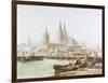 Cologne Cathedral on the Rhine-Vincent H. Gormer-Framed Giclee Print