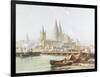 Cologne Cathedral on the Rhine-Vincent H. Gormer-Framed Giclee Print