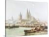 Cologne Cathedral on the Rhine-Vincent H. Gormer-Stretched Canvas