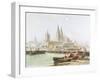 Cologne Cathedral on the Rhine-Vincent H. Gormer-Framed Giclee Print