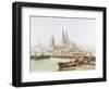 Cologne Cathedral on the Rhine-Vincent H. Gormer-Framed Giclee Print