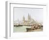 Cologne Cathedral on the Rhine-Vincent H. Gormer-Framed Giclee Print