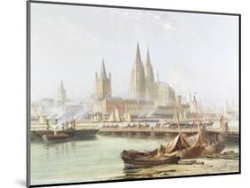 Cologne Cathedral on the Rhine-Vincent H. Gormer-Mounted Giclee Print