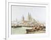 Cologne Cathedral on the Rhine-Vincent H. Gormer-Framed Giclee Print