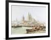 Cologne Cathedral on the Rhine-Vincent H. Gormer-Framed Giclee Print