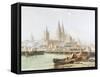 Cologne Cathedral on the Rhine-Vincent H. Gormer-Framed Stretched Canvas