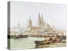 Cologne Cathedral on the Rhine-Vincent H. Gormer-Stretched Canvas