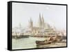 Cologne Cathedral on the Rhine-Vincent H. Gormer-Framed Stretched Canvas