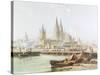 Cologne Cathedral on the Rhine-Vincent H. Gormer-Stretched Canvas